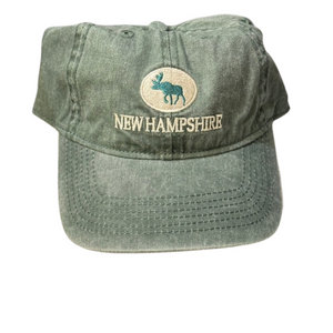 NH Moose Logo Green Hat